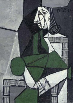  man - Woman Sitting 1926 cubist Pablo Picasso